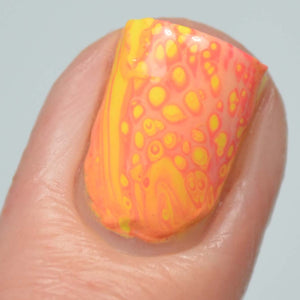 Peach for the Stars - Fluid Art Polish - Pale Peach w/ Shimmer