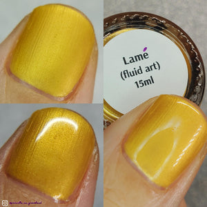 Lamé - Fluid Art Polish - Small Particle Light Gold Pigment