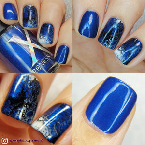 Noctilucent - Fluid Art Polish - Bright Blue Shimmer