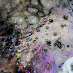 Prisms - Fluid Art Polish - Rainbow Mix Iridescent Flakies