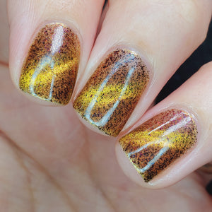 SALE Sandworms - Gold Magnetic w/ Black to Red Microflakies