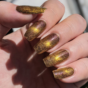 SALE Sandworms - Gold Magnetic w/ Black to Red Microflakies