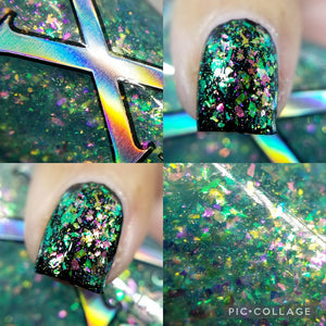 Thinning the Veil - True Iridescent Flakie Topper