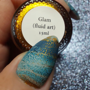 Glam - Fluid Art Polish - Metallic Gold