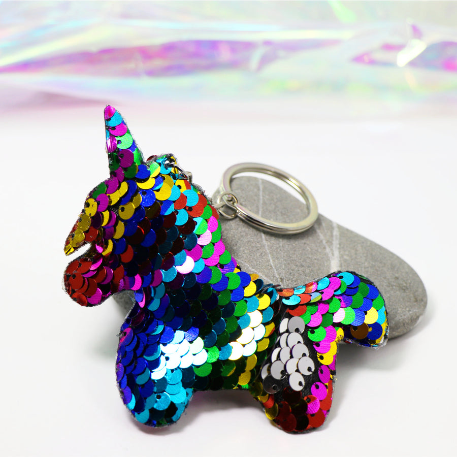 Sequin Keychains - Star and Unicorn