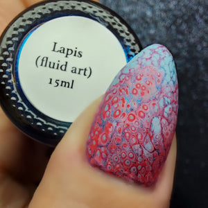 Lapis - Fluid Art Polish - Metallic Bright Blue LE