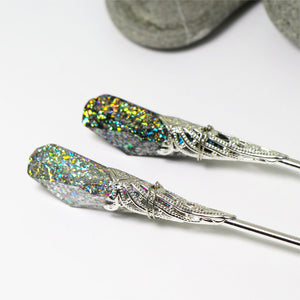 Holographic Flake Crystal Hair Stick - demiflux