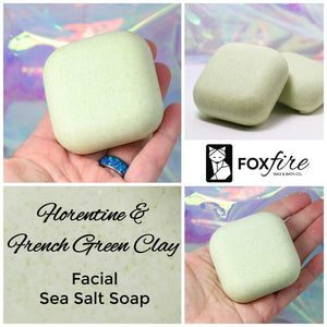 Florentine Facial Soap w/ Sea Salt & French Green Clay